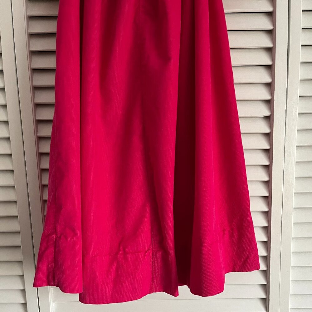 Amanda Remembered smocked corduroy birthday dress Pink girl’s size 4T rare - Picture 7 of 9